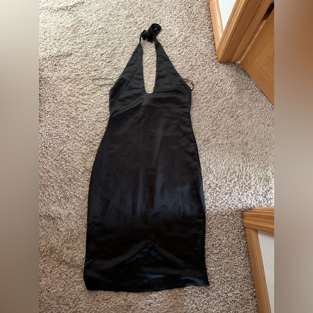 JASON WU Black Satin Dress NWT